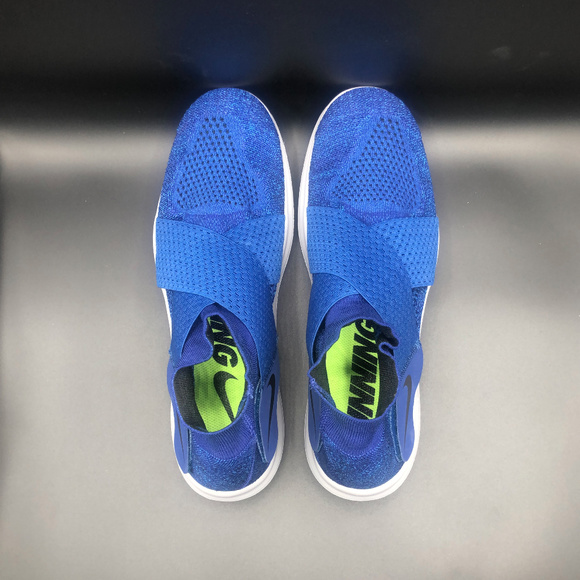 Men's Nike Free RN Motion Flyknit Blue/Black/Grey - Picture 5 of 7
